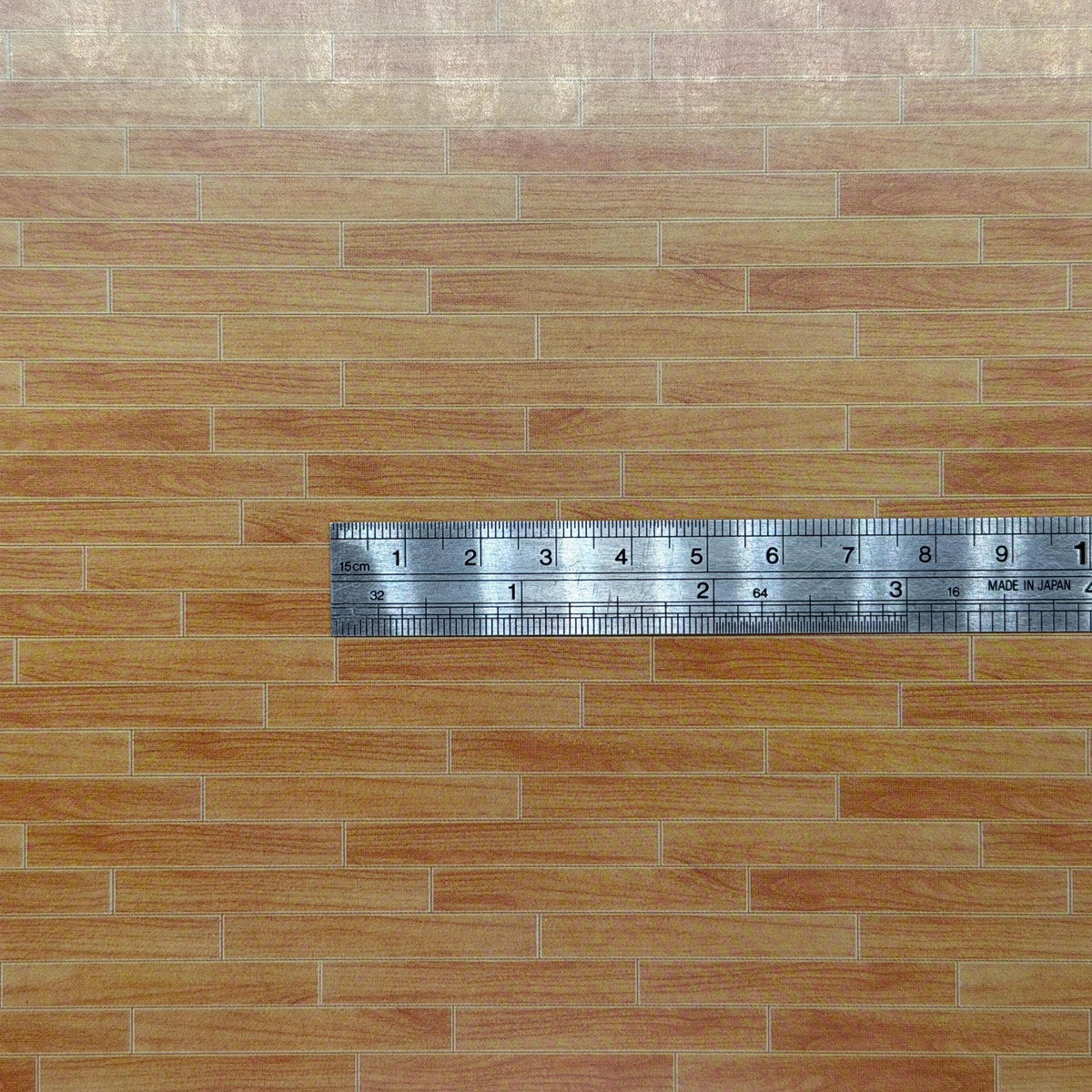 1:12 Scale Miniature Hardwood Style Plank Peel and Stick Flooring Paper, 16-7/16 x 10-15/16 inch, DIY Dollhouse Supply (brown)