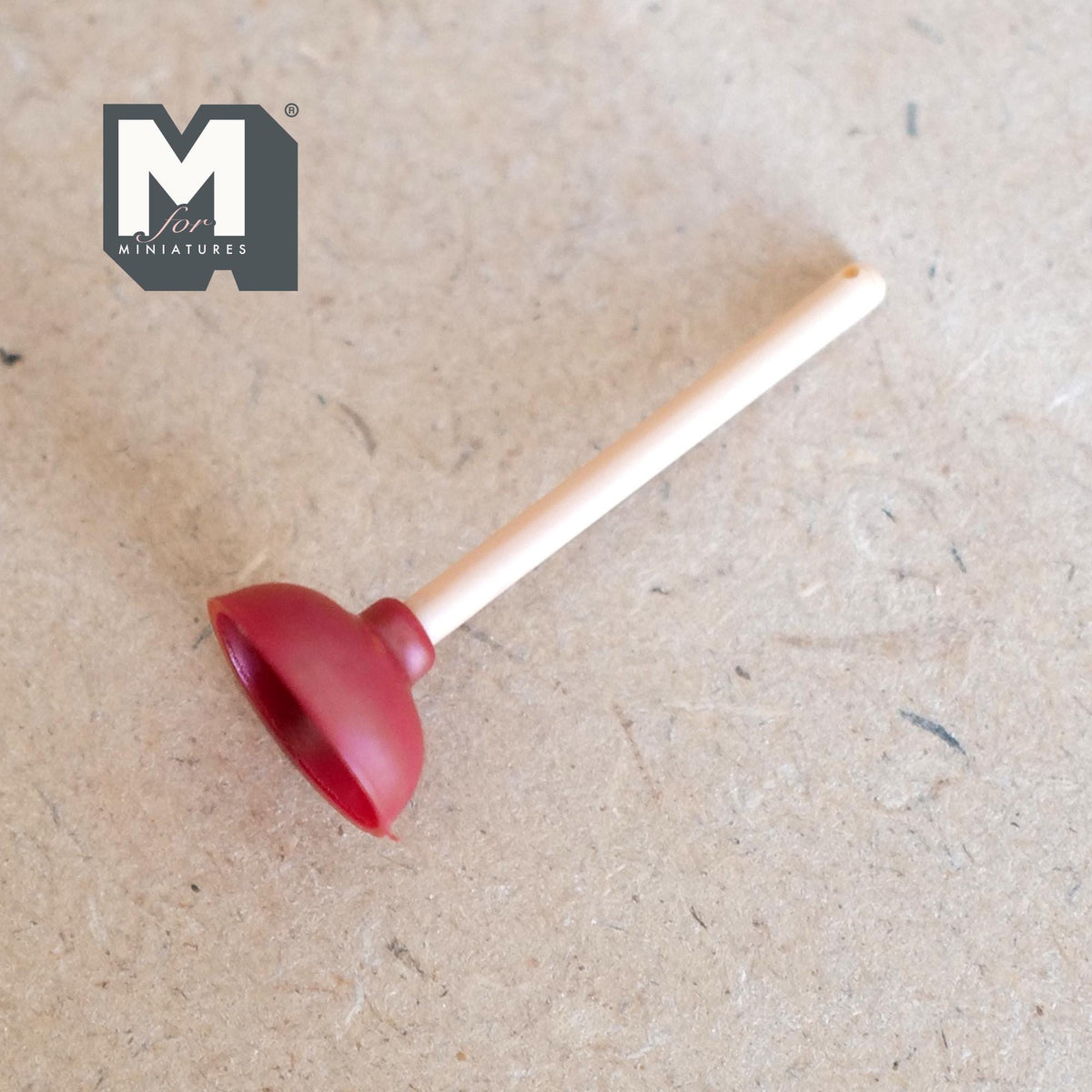 1:12 Scale Miniature Toilet Plunger 1-7/16 inch tall - G068