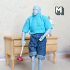 1:12 Scale Miniature Toilet Plunger 1-7/16 inch tall - G068
