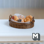 1:12 Scale Miniature Bakery Set with Oval Basket Set of 6 - D064