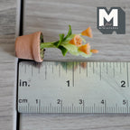 Miniature Clay Planter Bush Lily 1:12 Scale Miniature Potted Flowers Dollhouse Potted Flowers Miniature Flowers 1-3/8 inch tall - H032