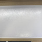 1:12 Scale Miniature Embossed Window Film, Clear Textured Glass Style, Cut to Size, 21-5/8 inch long, Dollhouse Craft Supply (style a)