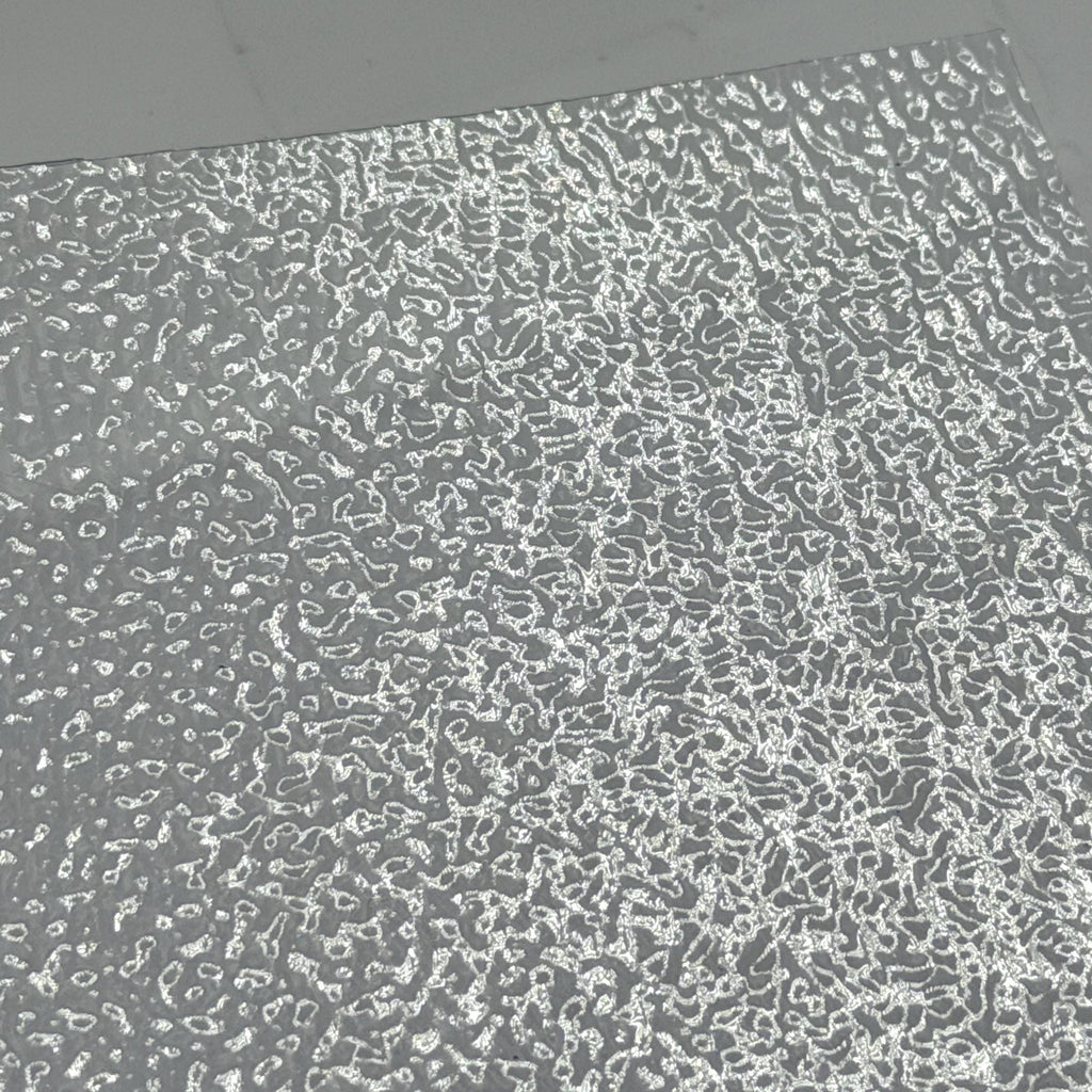 1:12 Scale Miniature Embossed Window Film, Clear Textured Glass Style, Cut to Size, 21-5/8 inch long, Dollhouse Craft Supply (style a)