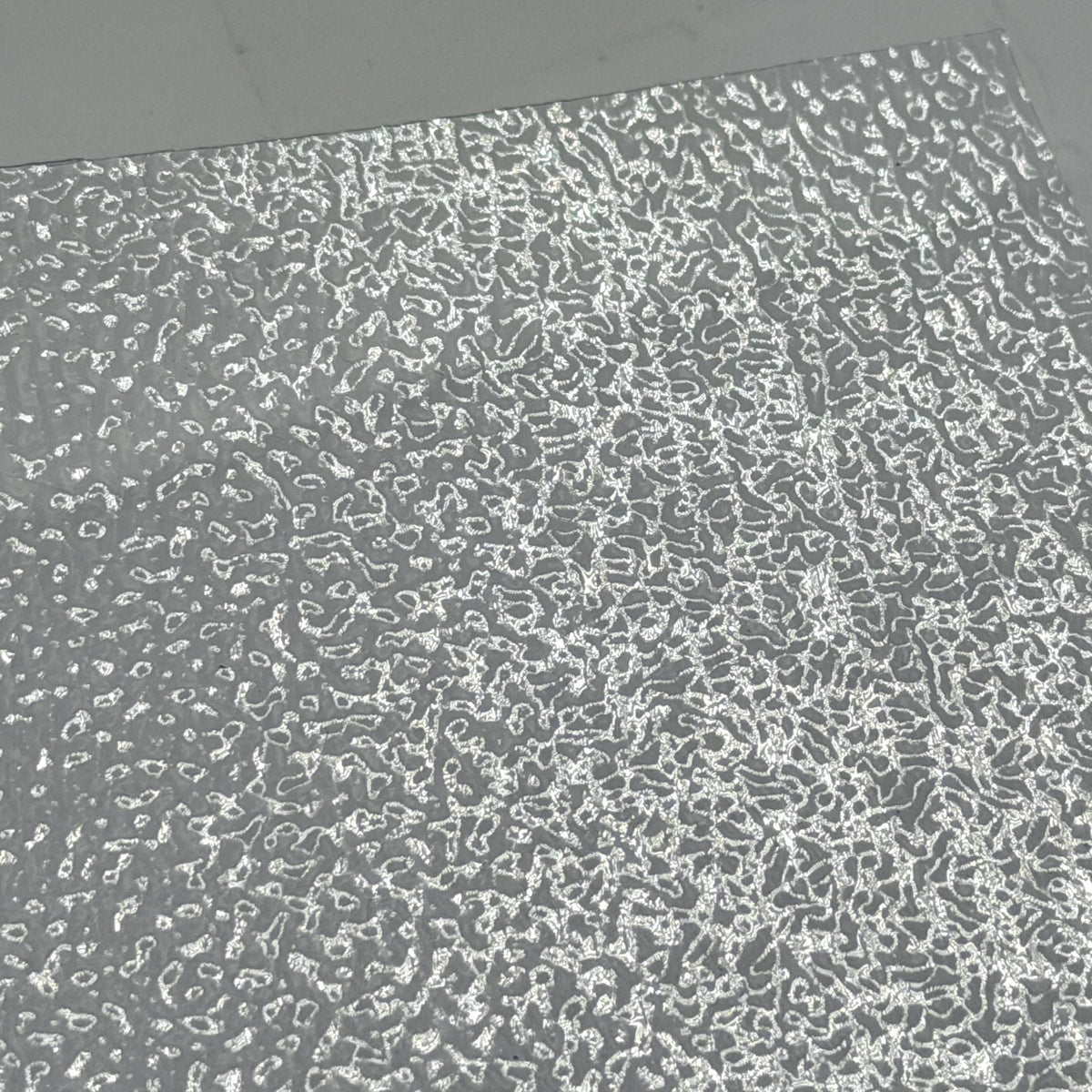1:12 Scale Miniature Embossed Window Film, Clear Textured Glass Style, Cut to Size, 21-5/8 inch long, Dollhouse Craft Supply (style a)