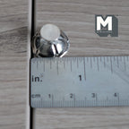 Miniature Pedestal Cake Stand 1:12 Scale Dollhouse Bakery Food Serving Platter Display Stand 1/2 inch tall (silver) (metal) - E047