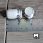 Miniature Swing Top Jars 1:12 Scale Dollhouse Kitchen Large Size Clamp Lid Flip Top Storage Canisters Set of 2 (beige) - A025