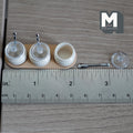 1:12 Scale Miniature Spice Jar Set with Tray | Dollhouse Kitchen Canisters | Sugar, Salt, Spice (beige) - E055