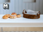 1:12 Scale Miniature Bakery Set with Oval Basket Set of 6 - D064