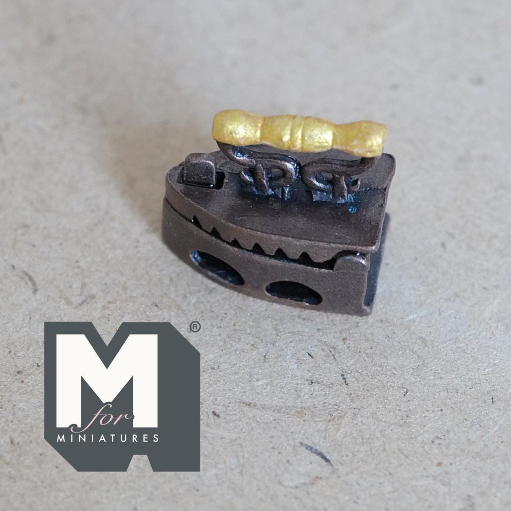 1:12 Scale Miniature Iron Dollhouse Laundry Decor 13/16 inch long (metal) - C076