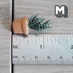Miniature Clay Planter Zebra Plant 1:12 Scale Miniature Potted Flowers Dollhouse Potted Flowers Miniature Flowers 1-7/16 inch tall - H033