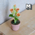 Miniature Clay Planter Bush Lily 1:12 Scale Miniature Potted Flowers Dollhouse Potted Flowers Miniature Flowers 1-3/8 inch tall - H032