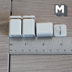 Miniature Canisters with Customizable Vinyl Labels 1:12 Scale Dollhouse Kitchen Storage Jars Set of 3 , 1-1/8 inch tall (beige) - G012