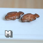 Miniature Fish Set of 2 , 1:12 Scale Miniature Fish 1-3/16 inch long (fake miniature) - E026