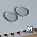 Miniature Irregular Shaped Food Trays Set of 2, 1:12 Scale Dollhouse Kitchen Decor Tableware 7/8 inch long(cool gray)(metal)(style b) - A034