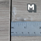 Miniature Champagne Flute Set of 2 , 1:12 Scale Dollhouse Wine Glasses Dining Accessories 15/16 inch tall (style b) -E056