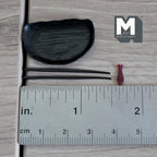 Miniature Sushi Plate Set 1:12 Scale Dollhouse Dining Plate Chopsticks and Chopstick Rest Set of 3 (black) - A034