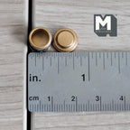 Miniature Coffee Tin 1:12 Scale Dollhouse Kitchen Accessories Coffee Powder Round Tin with Lid 7/16 inch tall (metal) (style a) - H024