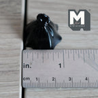Miniature Wedding Dress Figurine 1:12 Scale Bridal Boutique 1-1/16 inch tall (resin) (black) - B086