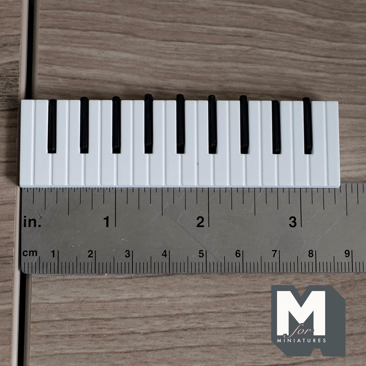 1:12 Scale Miniature Piano Key Coat Rack Dollhouse Entryway Fold Down Hook Rack 3-7/16 inch long - D054