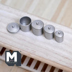 Miniature Food Canister 1:12 Scale Dollhouse Kitchen Accessories Set of 4 (metal) matt silver- A017