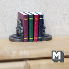 1:12 Scale Dollhouse Miniature Bookends with 4 Books - C036