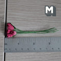 1:12 Scale Miniature Red Rose Bunch, Flower Stem for Fairy Garden and Diorama, 3-15/16 inch long