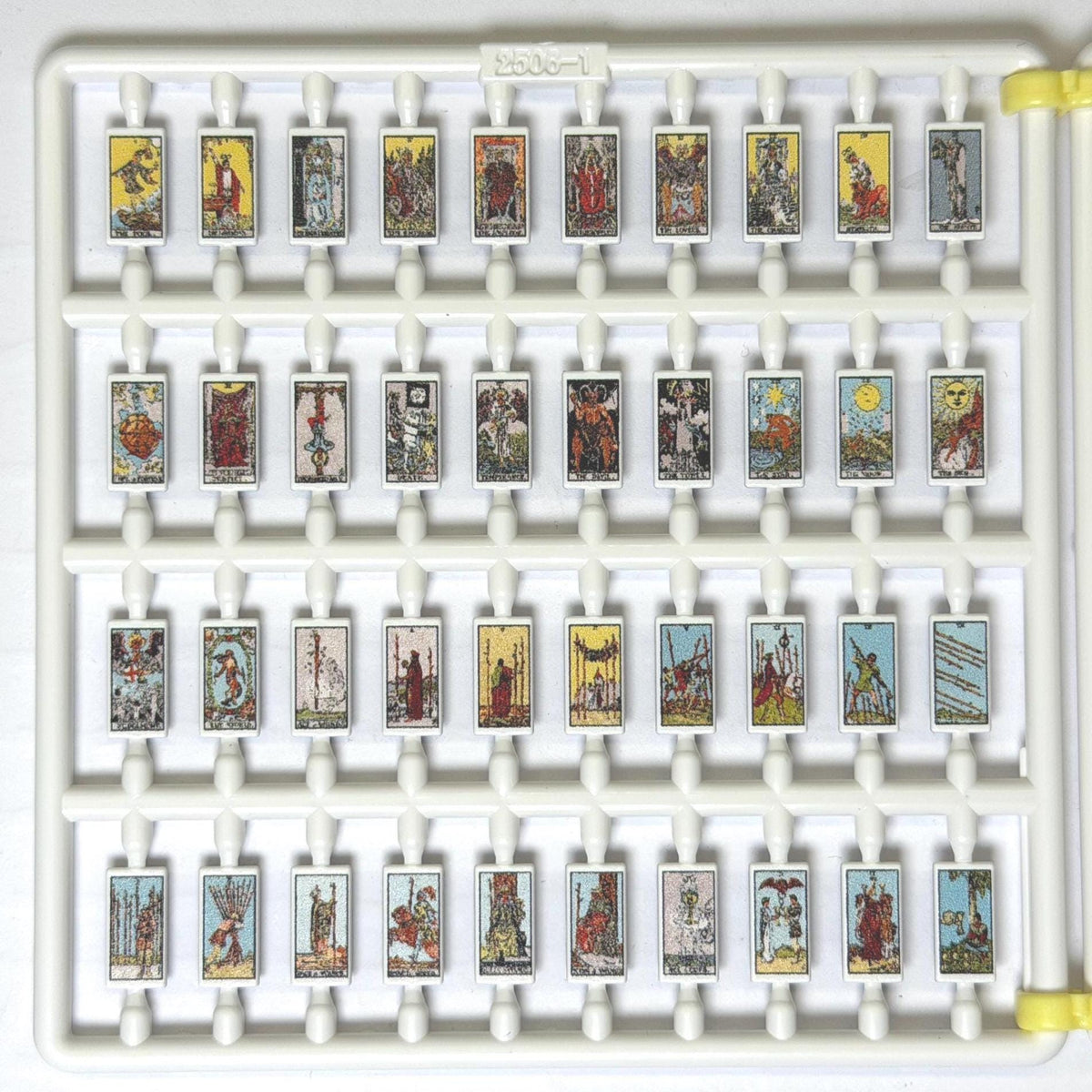 Miniature Tarot Cards 80 Pieces 1:12 Scale Dollhouse Decorative Cards 80 Cards Set 3/8 inch long - B048