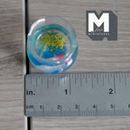 Miniature Round Fish Bowl , Fish and Plants 1:12 Scale Dollhouse Fish Tank Decor 1 inch tall (resin) - C073