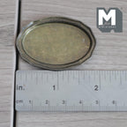 1:12 Scale Miniature Antique Brass Oval Serving Tray Dollhouse Kitchen Dining Platter 1-15/16 inch long (L) (copper style) - A042
