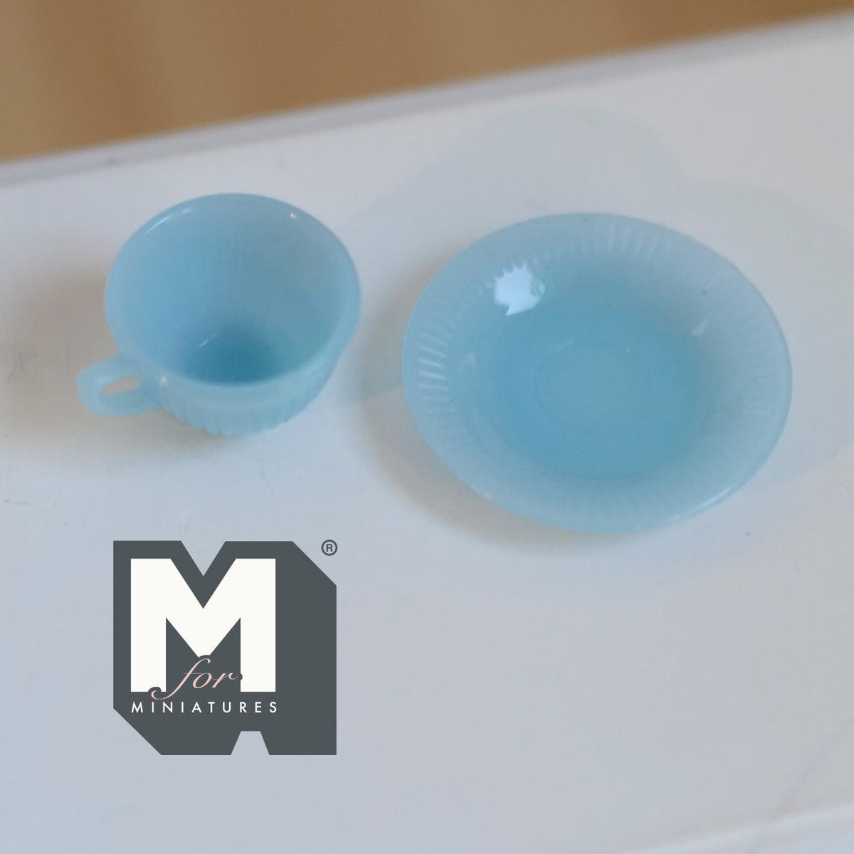 1:6 Scale Miniature Teacup and Saucer Dollhouse Kitchen Coffee Cup Set (style c) (plastic) - A023