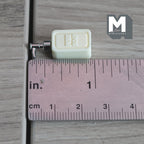 1:12 Scale Miniature Soap Dispenser Dollhouse Bathroom Powder Room Soap Pump Bottle 15/16 inch tall (beige / silver) (plastic) - F042