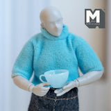1:6 Scale Miniature Teacup and Saucer Dollhouse Kitchen Coffee Cup Set (style d) (plastic) - A023