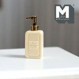 1:12 Scale Miniature Soap Dispenser Dollhouse Bathroom Powder Room Soap Pump Bottle 15/16 inch tall (beige / copper) (plastic) - F042