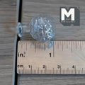 1:12 Scale Miniature Diamond-Cut Glass Vase Dollhouse Garden Textured Flower Pot 1 inch tall - A097