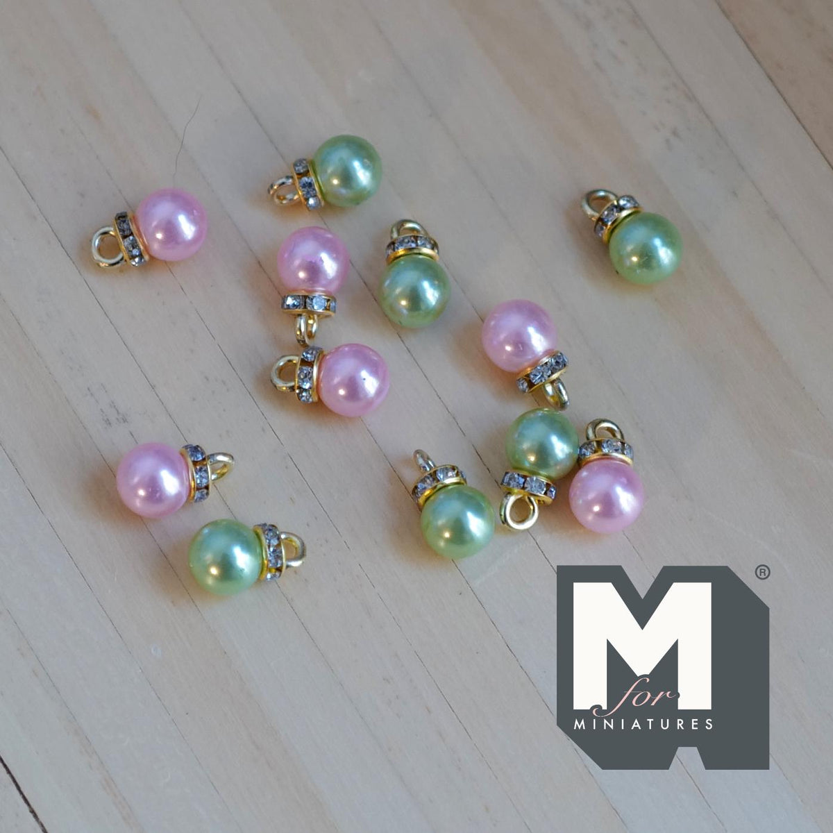 Miniature Christmas Baubles 1:12 Scale Dollhouse Ornaments Jingle Bells 5/16 inch dia. 12 Piece Pack (blue green) - G091