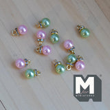 Miniature Christmas Baubles 1:12 Scale Dollhouse Ornaments Jingle Bells 5/16 inch dia. 12 Piece Pack (blue green) - G091