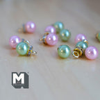 Miniature Christmas Baubles 1:12 Scale Dollhouse Ornaments Jingle Bells 5/16 inch dia. 12 Piece Pack (blue green) - G091