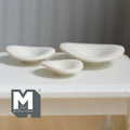 1:12 Scale Miniature Texture Bowls Set of 3 Dollhouse Crockery Kitchen Dishes Decor (white) (metal) - A041