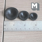 1:12 Scale Miniature Texture Bowls Set of 3 Dollhouse Crockery Kitchen Dishes Decor (black) (metal) - A041