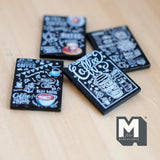 Miniature Coffee Shop Chalkboard Signs 1:12 Scale Cafe Menu Boards Diorama Signage Boards 1-3/16 inch tall - B016