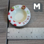Miniature Soup Plates Set of 3 Dollhouse Tableware Pasta Bowls Soup Bowl 1-7/8 inch dia. (resin) - A036