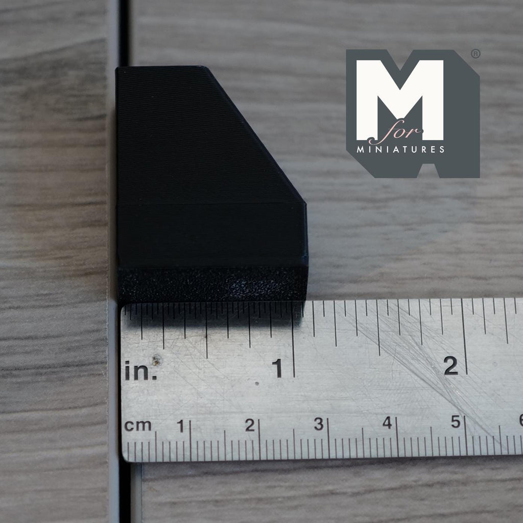 Miniature Magazine Holder 1:12 Scale Office Desk Organizer File Stand 1-5/16 inch tall (black) - C032