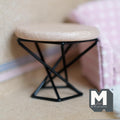 Miniature Coffee Table 1:12 Scale Dollhouse Furniture Round Table 1-7/8 inch tall - H045