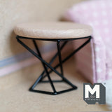 Miniature Coffee Table 1:12 Scale Dollhouse Furniture Round Table 1-7/8 inch tall - H045