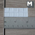 1:12 Scale Miniature Wall Outlets and Switches, Set of 10, 3/8 inch tall, DIY Dollhouse Supply (non-working) (white)