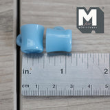 1:12 Scale Miniature Oversized Stacking Mugs Retro Diner Coffee Cups Dollhouse Kitchen 9/16 inch tall (blue) (plastic) (style c) - A009