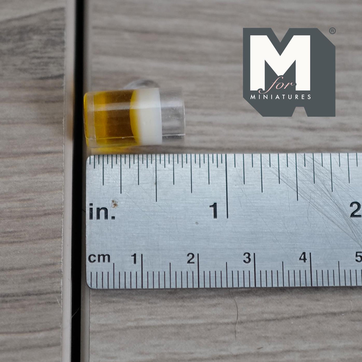Miniature Beer Mugs Set of 2 , 1:12 Scale Dollhouse Beverage Clear Beer Mugs 11/16 inch tall (resin) - E103