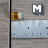 Miniature Beer Mugs Set of 2 , 1:12 Scale Dollhouse Beverage Clear Beer Mugs 11/16 inch tall (resin) - E103