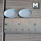Miniature Irregular Shaped Food Trays Set of 2, 1:12 Scale Dollhouse Kitchen Decor Tableware 7/8 inch long(cool gray)(metal)(style b) - A034