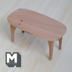 Miniature Wood Bench 1:12 Scale Miniature Entryway Bench Shoe Rack Bench 3-5/8 inch long (slightly stained) - H045